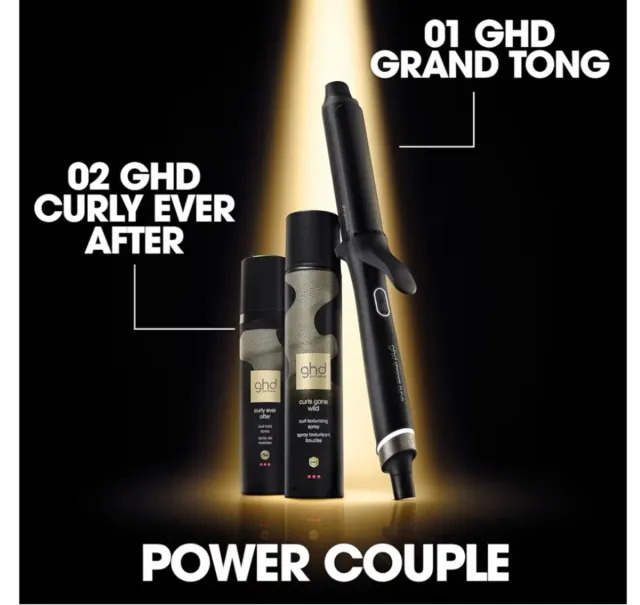 Tenacilla GHD Chronos Curve Grand Negra