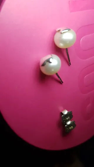 Pendientes Tous Perla Plata