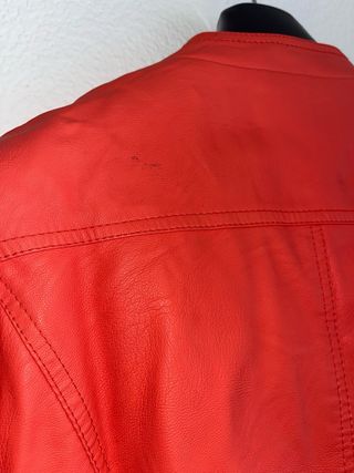 Chaqueta Coral/Naranja Cuero