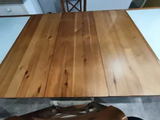 Mesa Comedor Extensible + 4 Sillas Madera