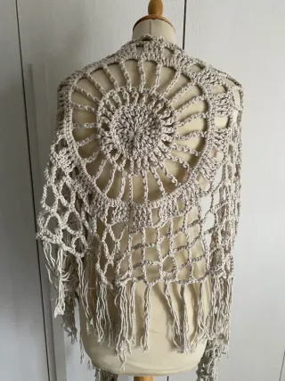 Scialle donna Esprit con frange