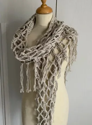 Scialle donna Esprit con frange