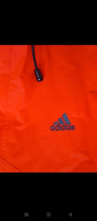 Chaqueta Adidas Naranja con Capucha