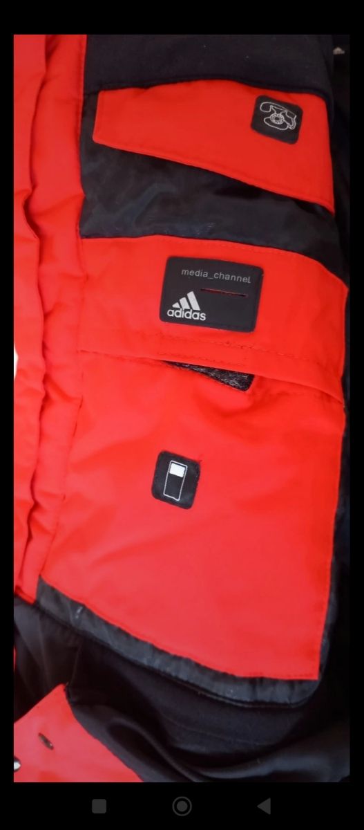 Chaqueta Adidas Naranja con Capucha