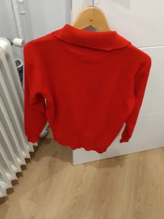 Conjunto jersey y cárdigan rojo Talla XL
