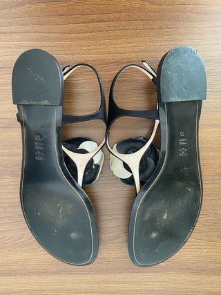 Sandalias con camelia de Casadei