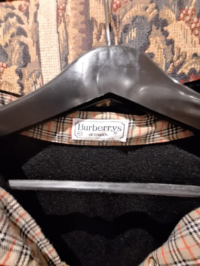 Sobrecamisa Terciopelo Burberrys Negra Mujer