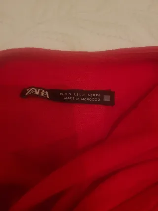 Vestido rojo lino botones. Precioso,midi