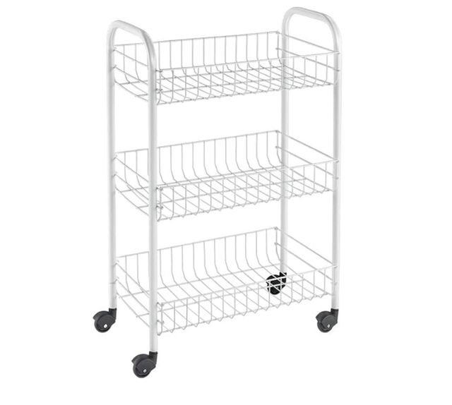 Verdulero 3 cestas blanco