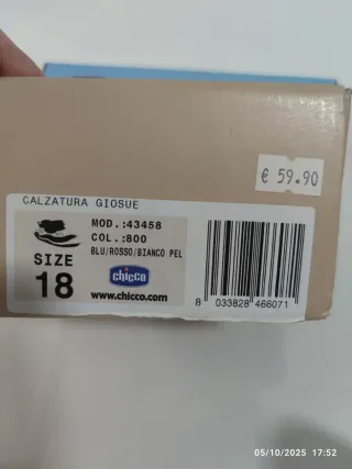 Scarpette Chicco pelle n.18