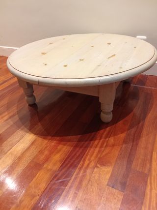 Mesa de centro extensible de madera