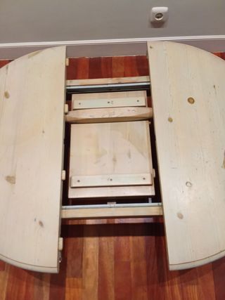 Mesa de centro extensible de madera