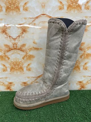 Stivali donna oro/argento