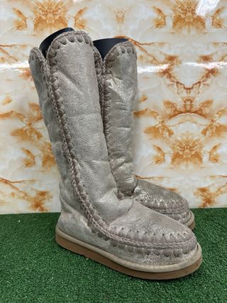 Stivali donna oro/argento