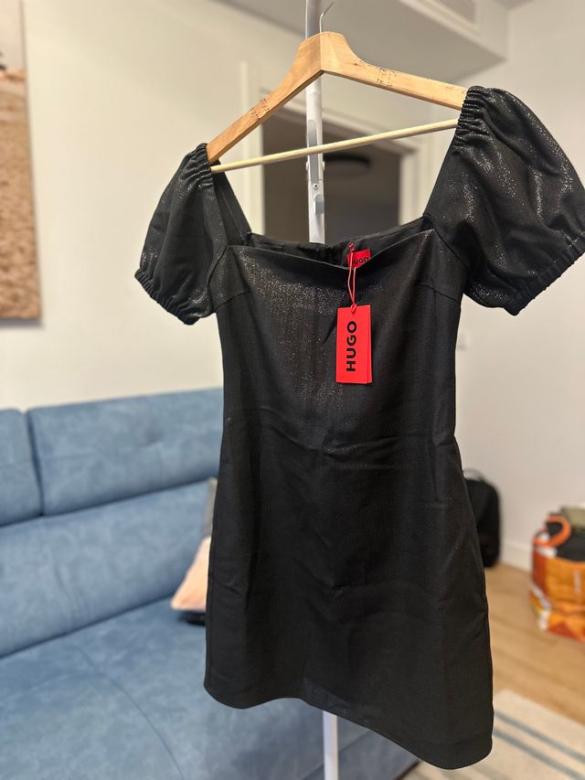 Vestido fiesta Hugo negro