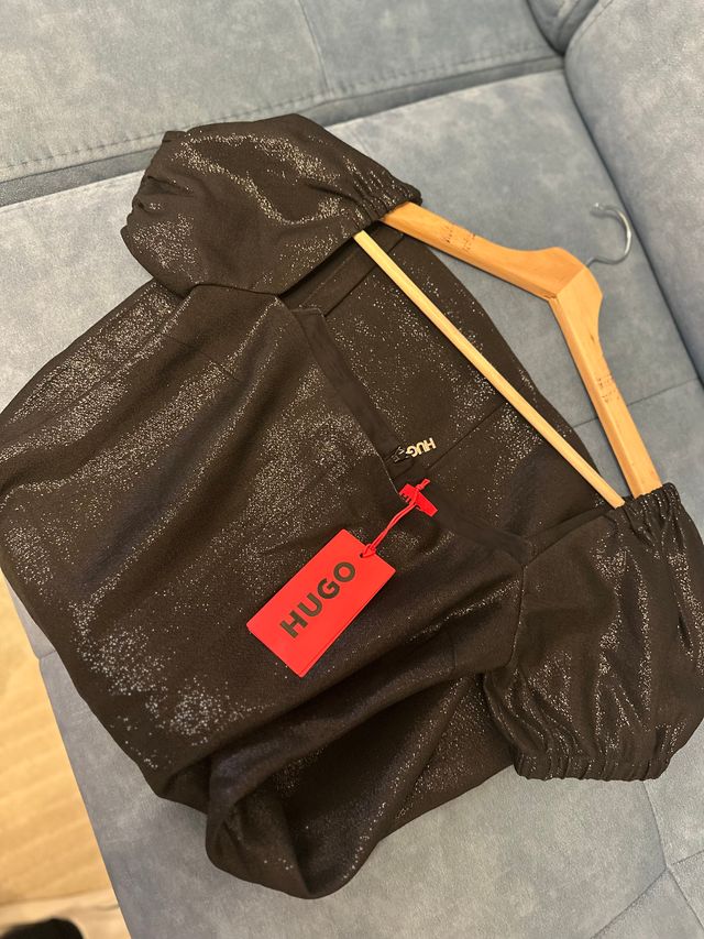 Vestido fiesta Hugo negro