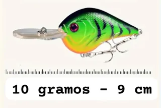 Lote 5 señuelos Crankbait pesca