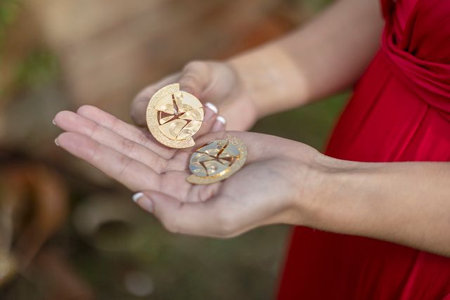 Pendientes chapados oro 18k Nuevos