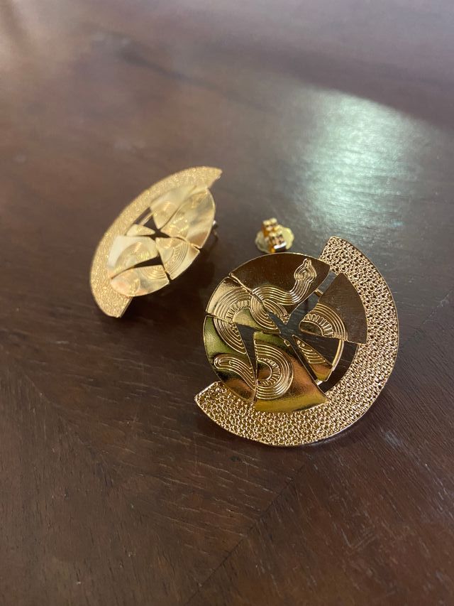 Pendientes chapados oro 18k Nuevos