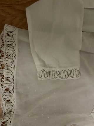 Blusa Zara Trafaluc Encaje Blanca