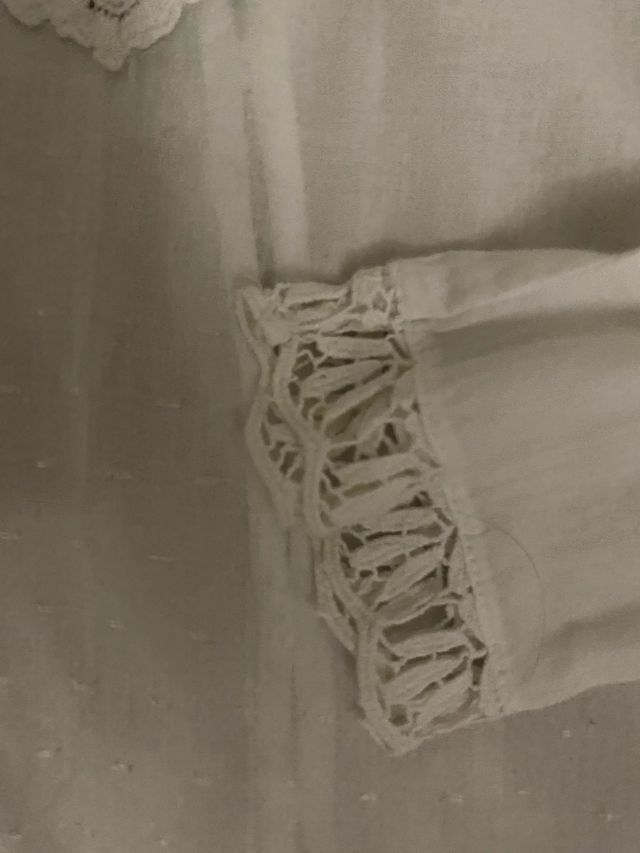 Blusa Zara Trafaluc Encaje Blanca