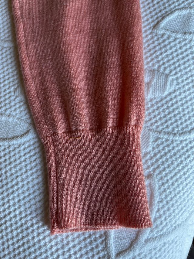 Vestido punto color salmón talla S