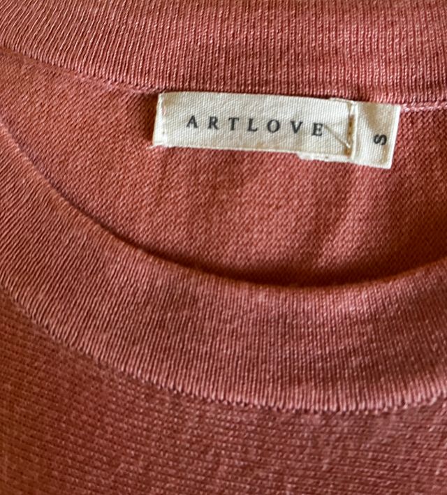 Vestido punto color salmón talla S