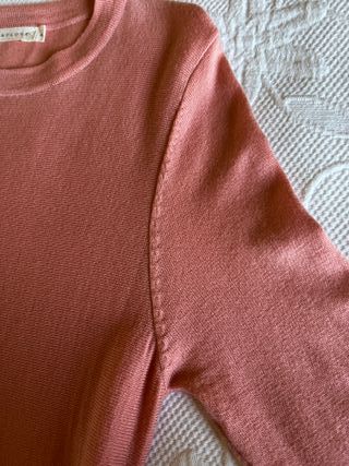 Vestido punto color salmón talla S