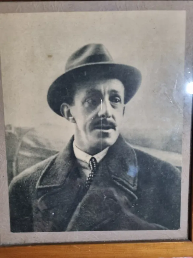 Retrato Rey Alfonso XIII Enmarcado Años 40