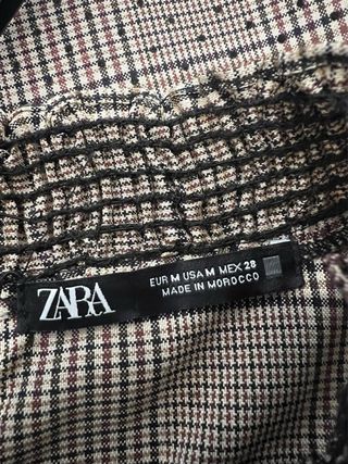 Vestido Zara mangas abullonadas