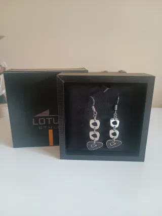 Pendientes Lotus Plata