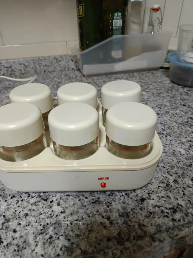 Yogurtera Braun 6 tarros
