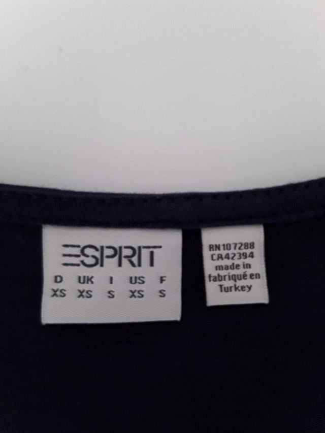 Vestido azul marino de Esprit. Talla S