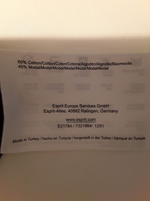 Vestido azul marino de Esprit. Talla S