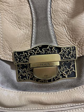 Bolso Tous Beige Piel y Ante