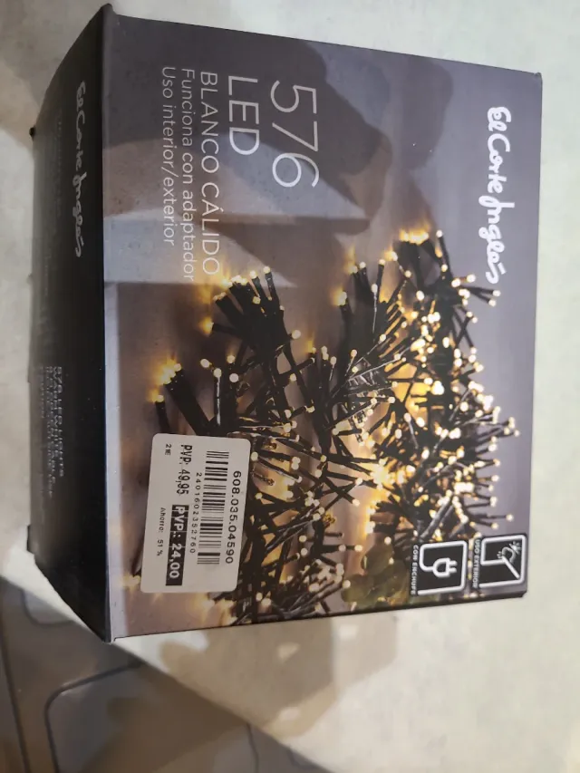 Luces LED Navidad El Corte Inglés 576 led