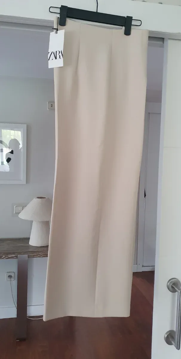 Pantalón culotte Zara beige