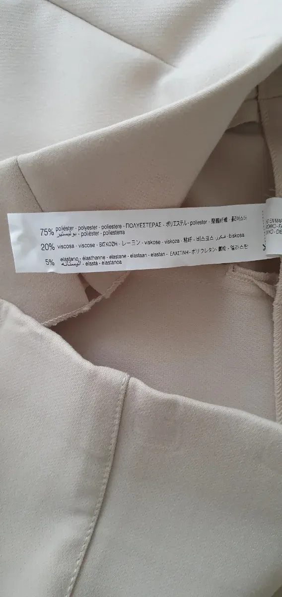 Pantalón culotte Zara beige