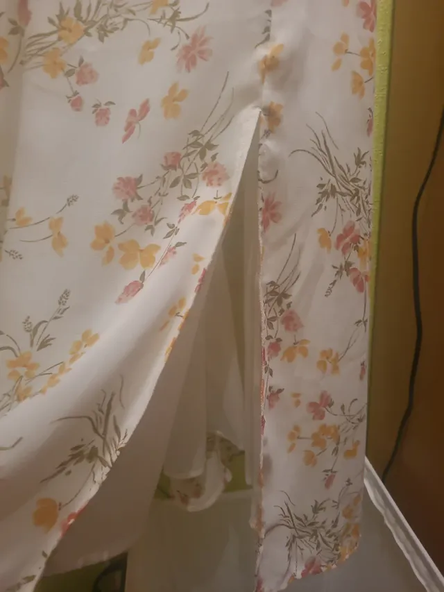 Vestido gasa estampado floral verano