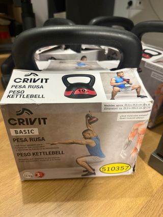 4 Pesas Rusas Kettlebell Crivit 10kg