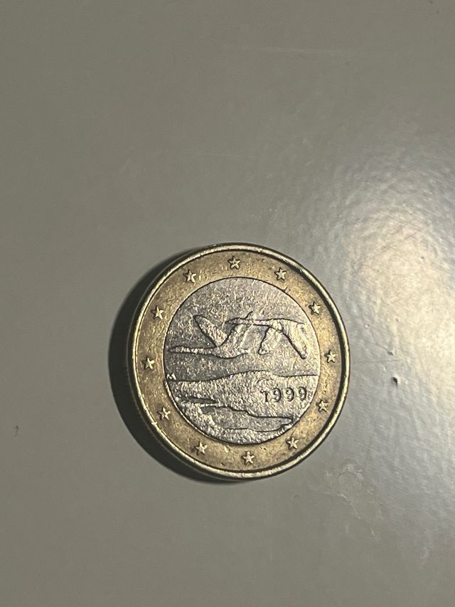 Moneda 1 Euro Finlandia 1999 Aves