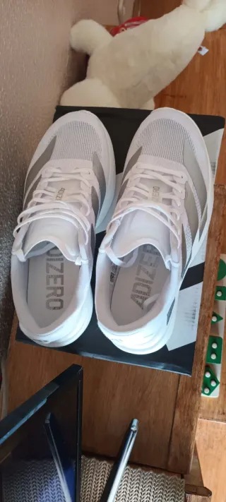 Adidas adizero evo sl blancas y plateadas