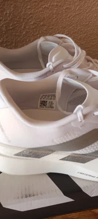 Adidas adizero evo sl blancas y plateadas