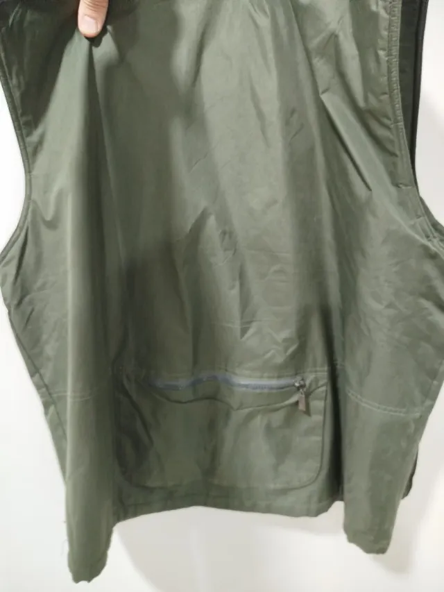 Chaleco caza/pesca verde forro polar marca Forwad