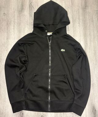 Sudadera Lacoste Negra con Cremallera
