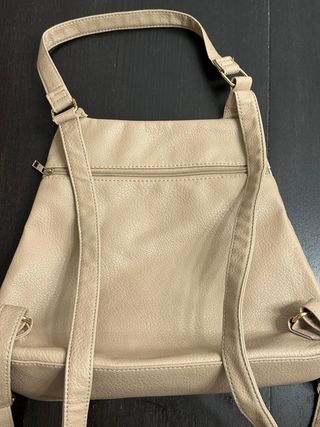 Mochila Mujer Beige y Gris