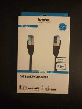 Cable de Red Hama CAT 6a 1.5m S/FTP