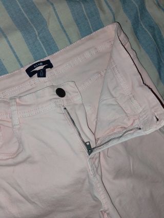 Pantalón vaquero rosa Kiabi Talla S de mujer