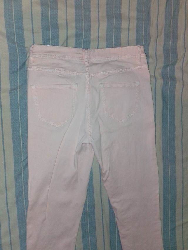 Pantalón vaquero rosa Kiabi Talla S de mujer