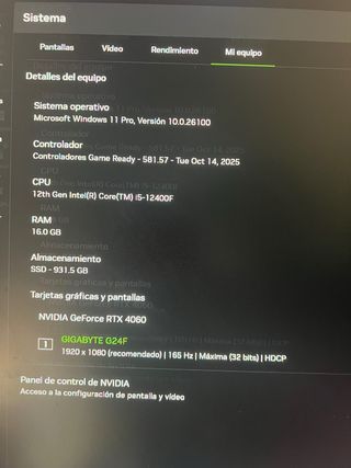 PC Gaming RTX 4060 - i5 12400f